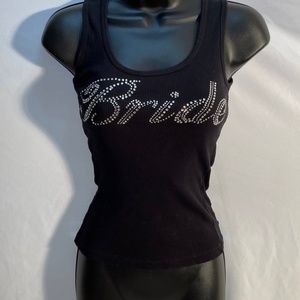 Bride Shirt with Rhinestones